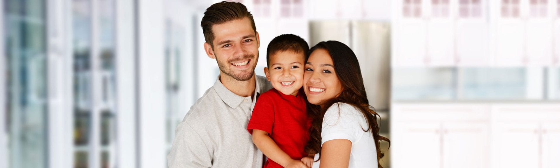 Happy Young Family
